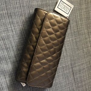 Zenith leather envelope clutch - Bronze
